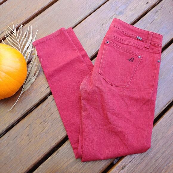 DL1961 Emma Tobasco Red Jean Leggings, 28 - Picture 3 of 13